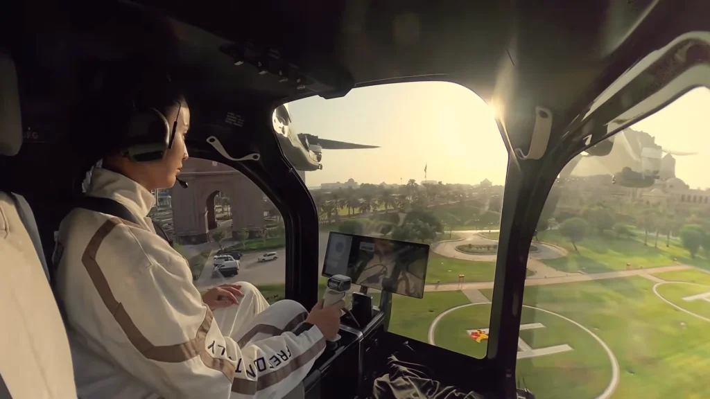 abudhabi to ras al khaimah flying car route