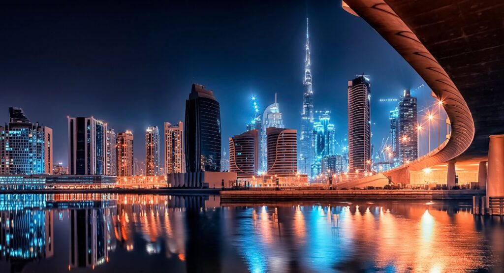 Dubai skyline representing a global startup and innovation hub