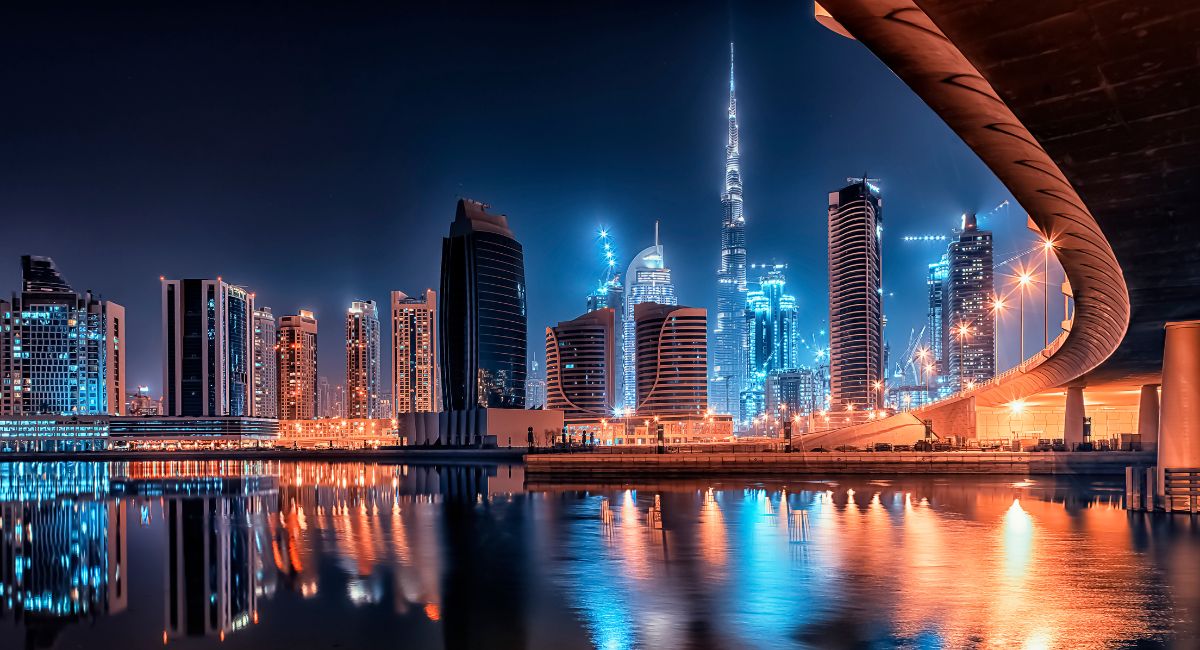 Dubai skyline representing a global startup and innovation hub